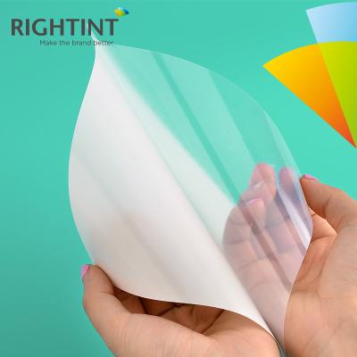 中国 A4 inkjet waterproof transparent self-adhesive PET plastic film for inkjet printing film 販売のため