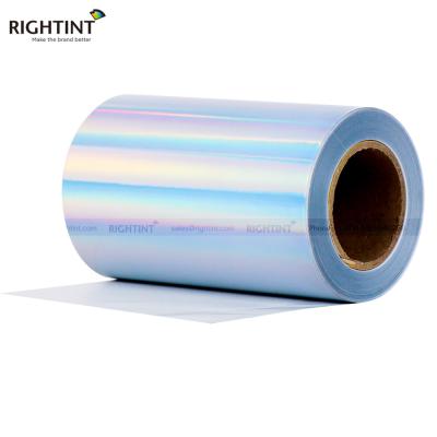 China Waterproof Holographic Rainbow Vinyl Roll Craft Glossy Silver Permanent Adhesive Vinyl Silver For Printers for sale