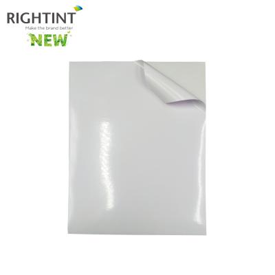 China High Quality 80mic PVC Waterproof Self Adhesive White Sticker for sale