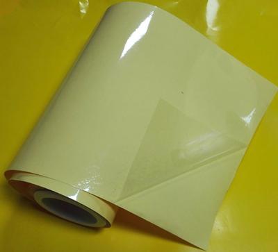 China High quality and optically clear self-adhesive transparent PET moisture proof 50mic film for UV offset printing for sale