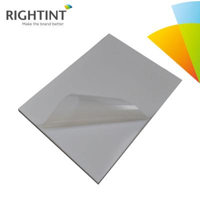 China Hot Selling Moisture Proof Self Adhesive PET Clear Film For UV Offset Printing for sale