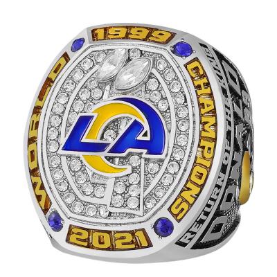 China 2021 New NFL St Louis Rams Hiphop Championship Alloy Ring Set Diamond Men's Bestselling Ring for sale