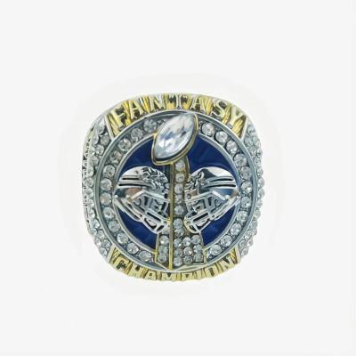 China 2021 Hiphop Fantasy Football Championship Ring | FFL Champion Top Silver and Gold for sale