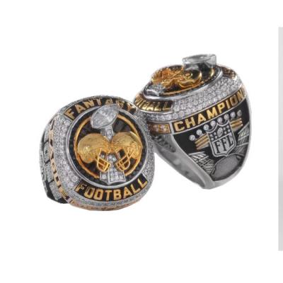 China Europe and FFL Fantasy Football Championship Ring Trophy World Championship Ring 2022 Rugby Men's Youth Sport Championship Ring for sale