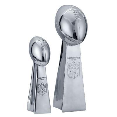 China Wholesale Souvenir Gift Decoration Wholesale Metal Mill Souvenir Super Bowl Nfl Football Basketball Championship Trophy for sale