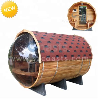 China New Design 2021 Computer Control Panel 2021 Dry Steam Barrel Sauna Room Outdoor Sauna Room for sale