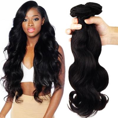 China No Shedding Swiss Lace Frontal Closure Black Body Wave Virgin Human Hair Natural Bundles for sale