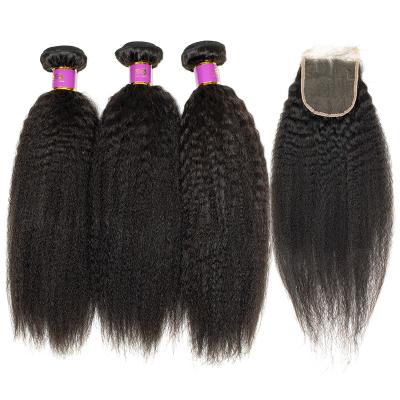 China Morein Factory Virgin Curly Straight Hair Extension Cuticle Aligned Curly Straight Hair Bundle For Black Women for sale