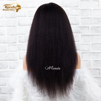 China No Morein Shedding 100% Cuticle Aligned Virgin Full Lace Front Lace Front Extensions 13*4 13*6 Curly Straight Hair Wig For Black Women for sale