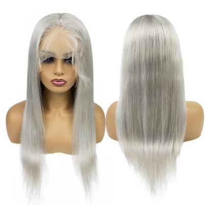 China Morein Gray Full Lace Wig 180% Density Long 13*4 Lace Front Wig For Black Women for sale