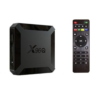 China OEM OEM/ODM Customize Cheapest 4k 60fps Storage X96q Android 10 TV Box 2gb 16gb Set Top Box for sale