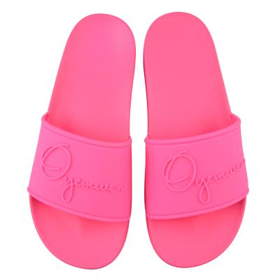 China Fashion Trend Popular Style OEM Color Sports Custom Slides 3D Printed PVC Custom Soft Logo Sandal Slippers Women for sale