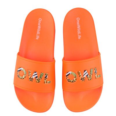 China Outdoor Walking Animal Boys Logo Slides Slippers Girls Flat Custom Made Deodorization Good Review Zapatill Kids Sandals Embossed Kids Slippers for sale