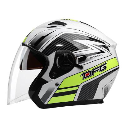 China New Motorcycle Helmets DFG Motorcycle Helmets DFG Face Biker Motorbik Helmet Motocross Motorcycle Half Helmet Moto Helmet Blast Scooter With Removeable Linner For Women Men for sale