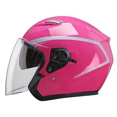 China Motorbike Motocross Motorcycle Helmets Motorcycle Semi Helmet Covered Helmet Custom Half Helmets 3/4 All Season Riding Gear Motor Helmet for sale