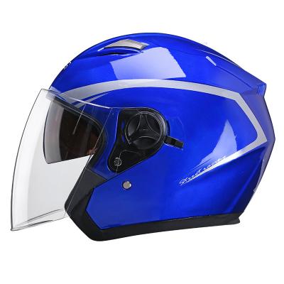 China Open Face Vintage Motorcycle Helmet Chopper 3/4 Motorcycle Helmet Motorbike Motocross Motorcycle Helmets Casco Capacete Mens Womens Scooter Motorcycle Open Face Helmet for sale