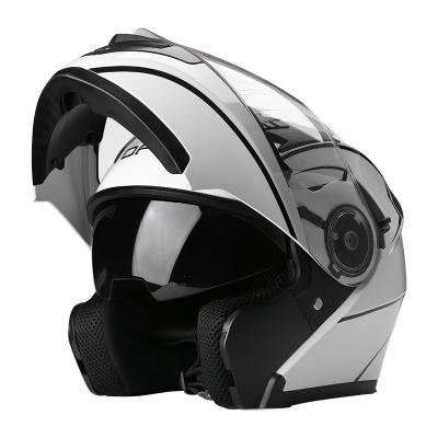 China Motorcycle Motocross Motorcycle Helmets DFG Full Face Flip Up Modular Helmet DOT Approved Dual Visor Motorbike Motocross for sale