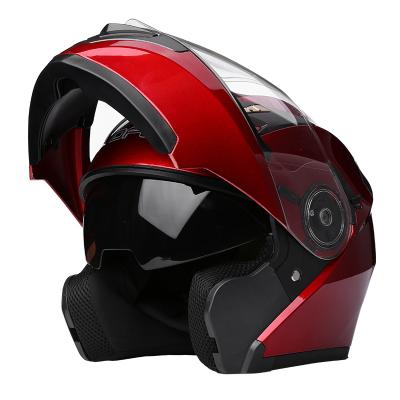 China Motorbike Motocross Motorcycle Helmets Flip Up Helm Motor Casco Abatible Para Moto Windshield For Original Classic Helmets Motorrad Enduro Protective Motorcycle Helmet for sale