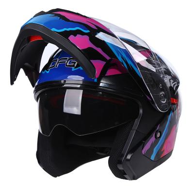 China Motorbike Motocross Motorcycle Helmets DFG Safety DOT Casco Helmet Motorbike Flip Up Helmet for sale