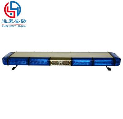 China Emergency safety vehicles 1.2M police car hazard warning red blue led warning lightbar led amber warning lightbar with 100 watt speaker and siren for sale