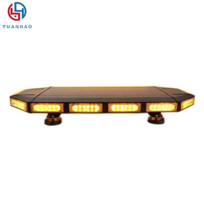 China Automobile 84W Roof Top Mount Strobe Amber Emergency LED Mini Light Bar Waterproof Magnetic Flashing Warning Light Bar For Trucks Forklift for sale