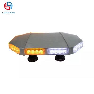 China Automobile 4x4 car roof top mounted mini emergency 12v LED lightbar mini emergency warning light bars for safety cars for sale