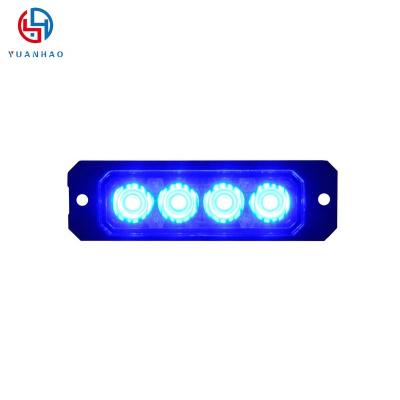 China Warning Signs 3 Watt LED Strobe Warning Emergency Flashing LED Light Ultra Slim Strobe LED Headlight Emergency External Grille Outdoor Mount for sale