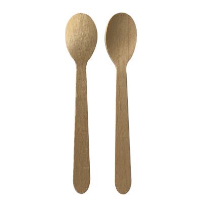 China Disposable Disposable Mini Wooden Bath Salt Spoon Candy Scoop Baby Spoon For Spice Jars Seasoning Honey Coffee Ice Cream for sale