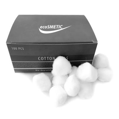 China Disposable Eco - Friendly Medical Makeup Cotton Ball Wadding In Kraft Paper Boxes for sale