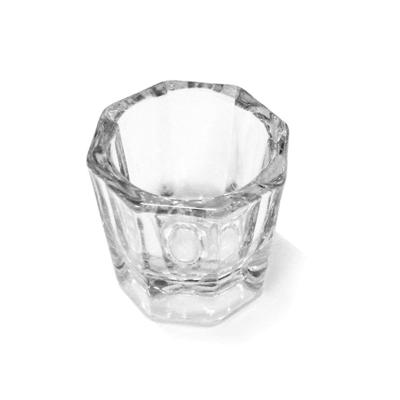 China Dappen Disposable Disposable Glass Dish Mixing Cup For Nail Art Eyelash Tint Dental Use for sale