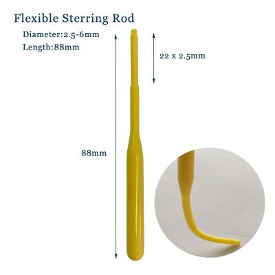 China Flexible Brush Applicator Tapered Bendable Stirring Stick For Eyelash Tinting Eyebrow Tint for sale