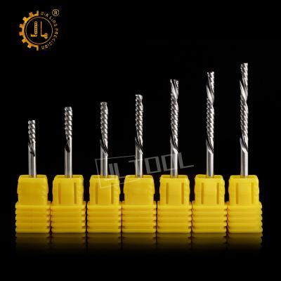 China Metal machining 4mm down cutend mill 6mm endmill 1flute 4 mm cnc router 18 cutter diameter 16 singel flute cutter end milling end mill one flute for sale