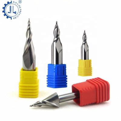 China D12mm carbide mini two flute spiralcnc mini word milling cutting tools luminous cutter word end mill for sale