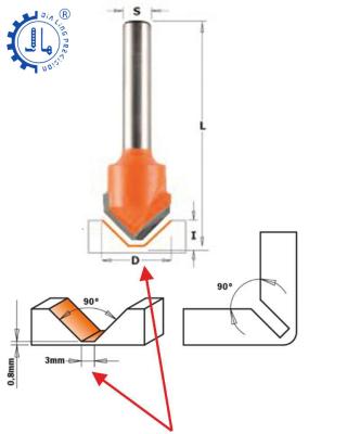 China Metal Machining Aluminum V Groove 10 Mm 135 Degree Tools V Carving Aluminum Sheet Router V Bit For Cutting 14 Groove Spiral For Aluminum Cutting for sale