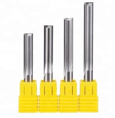 China Metal Machining Two Flute Straight End Mill CNC Router Bit Set Woodworking CNC MDF Bevelling Bit for sale