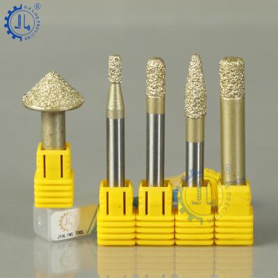 China Engraving Stone Marble Bit Diamond End Mill For Granite CNC End Mill Bits Diamond Bits Engraving Bit Granite Granite Bit for sale