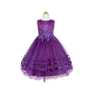 China Anti-Static Hot Selling Running Kids Dress Bridesmaids Party Birthday Wedding Princess Dress for sale