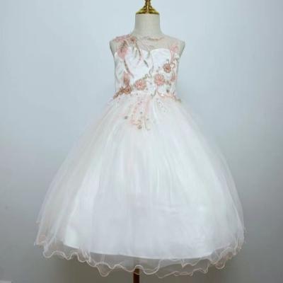 China New Design Kids Wedding Dress Girls Dress Sleeveless Princess Anti-Static for sale