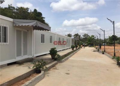 China Pop Up Movable Portable Canteen Buildings Prefabricated For 100 Person for sale