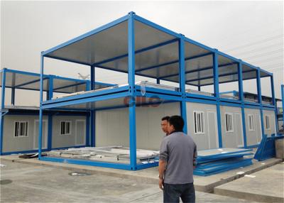 China Dos recipientes modulares da construção de 2 camadas unidades de acomodação de aço do recipiente à venda