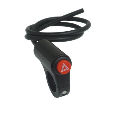 China Waterproof ON-OFF Switch Motorcycle Switch Handlebar ON-OFF Adjustable Mount Switches Button DC12V Warning Light for sale