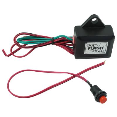 China With Wire Harness Dual 12V 24V Motorcycle Red Push Button Switch Flash Warning Relay For Flash Light Flasher Signal Lights for sale