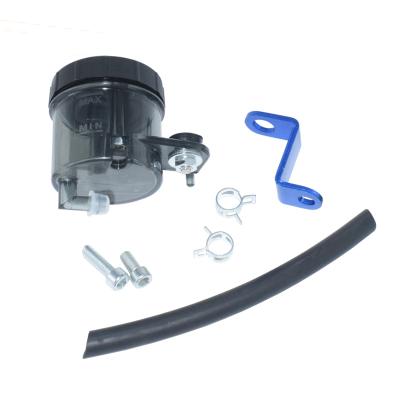 China Brake Pump Oil Kettle 55ML Motorcycle Front Brake Master Cylinder Oil Cup Reservoir Slot Liquid Tube With Bracket Thailand Motorcycle Parts for sale