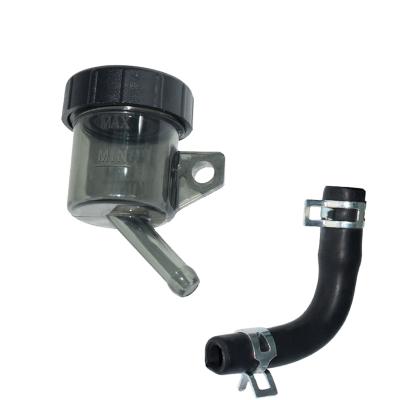 China Universal Brake Fluid Reservoir Clutch Cylinder Cup Motorcycle Distributor Rear Oil Cup With Hose For Kawasaki/Honda/Suzuki/Yamaha for sale