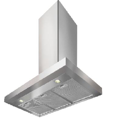 China Hotel New Design Commercial Stainless Steel Kitchen Range Touch Control Hood for sale