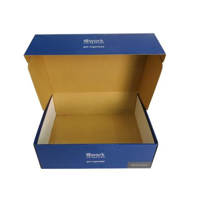 China Environmental Friendly and Recyclable Hot Selling Custom Printed Corrugated Cardboard Packaging Box Plain Color Mail Box Delivery Box With Logo for sale