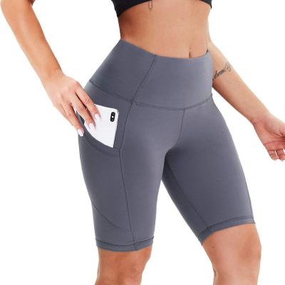 China Yoga Tummy Waist Feeling Active Leggings Shorts Skin-Friendly Breathable Naked High Control For Women Outside Sports Active Leggings for sale