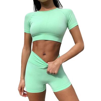 China Breathable Women Shaping Nylon Spandex High Waist Long Sleeve Gym Sports Running Pants With Slim Seamless Yoga Pants For Pilates for sale