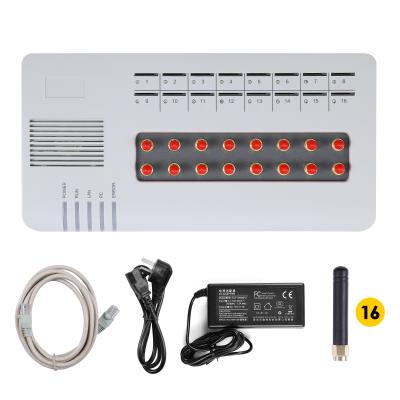 China GSM GoIP 16 Ports Voip Gsm Gateway Voip Sup H323 Proxy Server Voip Device GOIP16 SIM Box 3CX Asterisk Gsm GOIP16 for sale