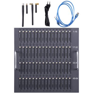 China internal gsm modem 64 ports modem sms smscaster buka bulk sms software multi bulk sms transceiver machine for sale